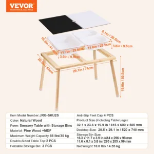 Sensoorne laud väikelastele, 81,5 x 59,9 x 50,5 cm, 29,9 kg — pilt 7