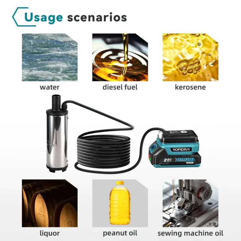 Siirdepump, 2 akut ja laadija