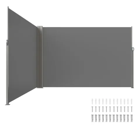 Sissetõmmatav külgmine varikatus, 180 g, 200 x 600 cm