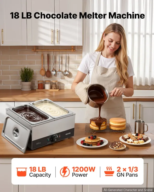 Šokolaadi sulatusmasin 8,2 kg, 1200 W