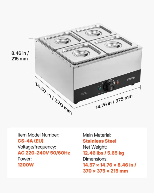 Šokolaadi sulatusmasin 8,2 kg, 1200 W, CS-4A