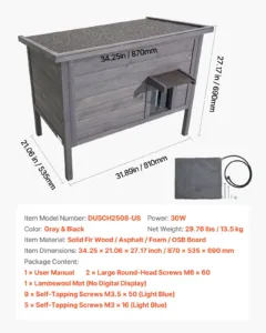 Soojendusega kassimajja, 87 x 53,5 x 69 cm, 30 W — pilt 7