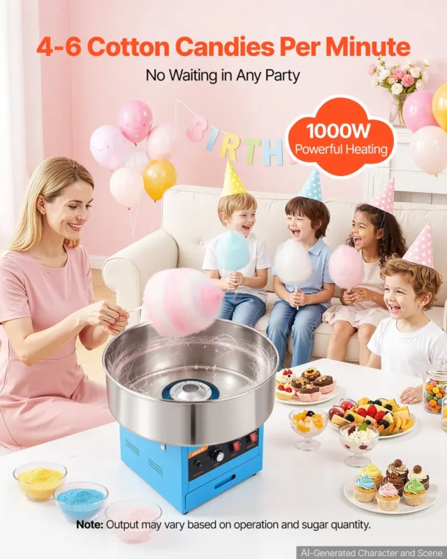 Suhkruvatimasin 1000 W, sinine