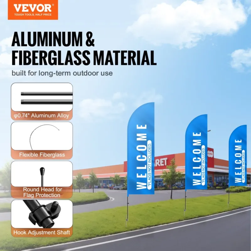 Sulgedest lipumasti komplekt, 3,87 m, 1 mm