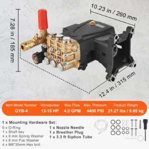 Survepesuri pump, 25,4 mm, 28,4 x 24,35 x 19,7 cm — pilt 7