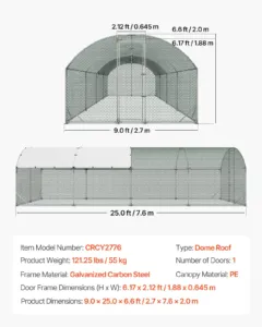 Suur metallist kanakuudi, 2,7 x 7,6 x 2 m, 55 kg — pilt 7