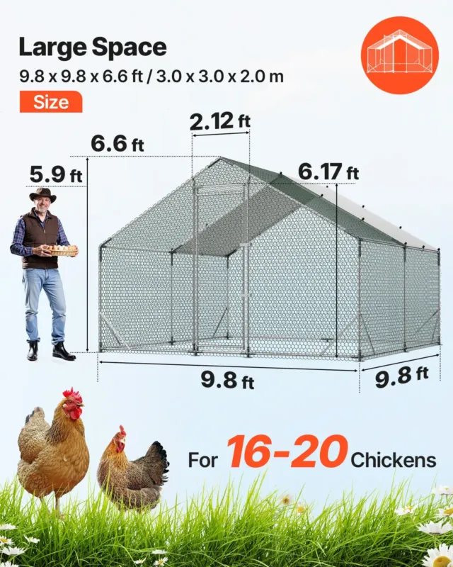 Suur metallist kanakuudi, 3 x 3 x 2 m, 29,72 kg