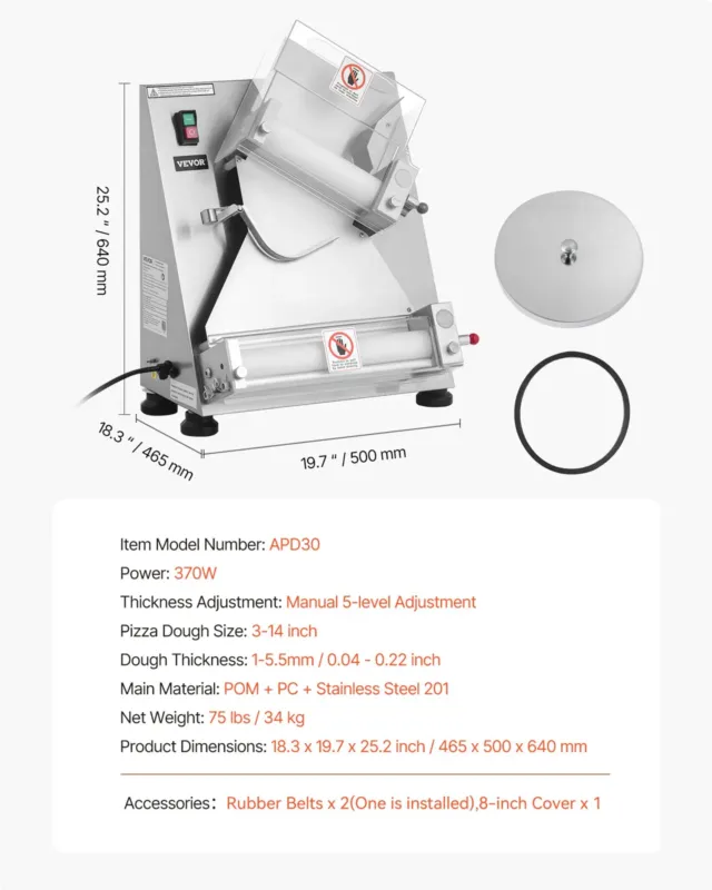 Tainapress 35,6 cm, 370 W