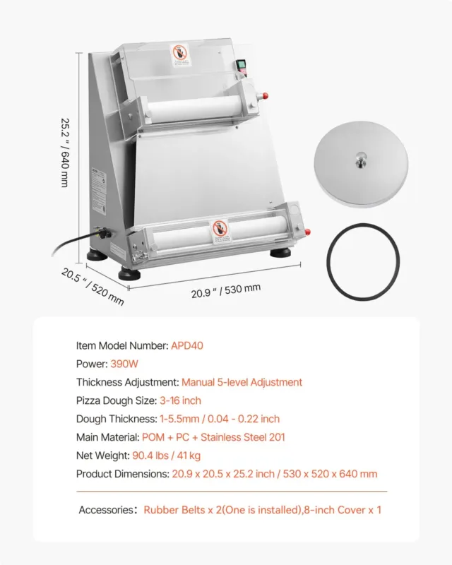Tainapress 40,6 cm, 390 W