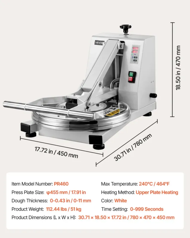 Tainapress 45 cm, 1200 W