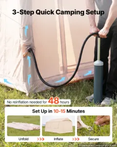 Täispuhutav telk 5-8 inimesele, 4 x 3 m, 42,20 kg — pilt 4