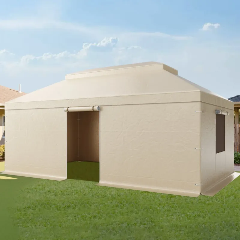Talvine varikatuse katus sobib 3,66 x 6,10 m kõva katusega