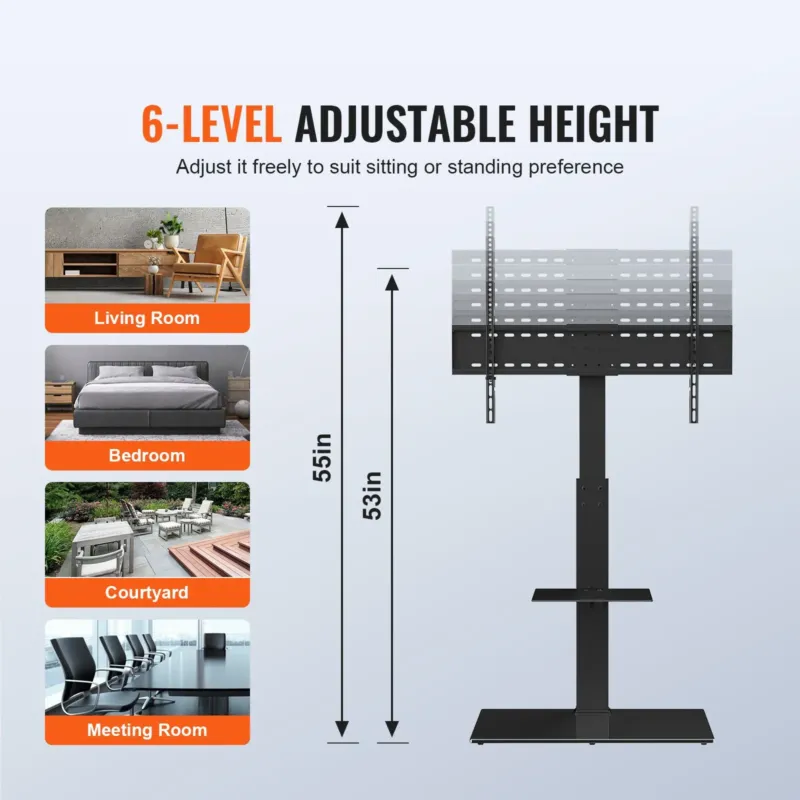 Telerialuse kinnitus, 216 cm, 44,9 kg