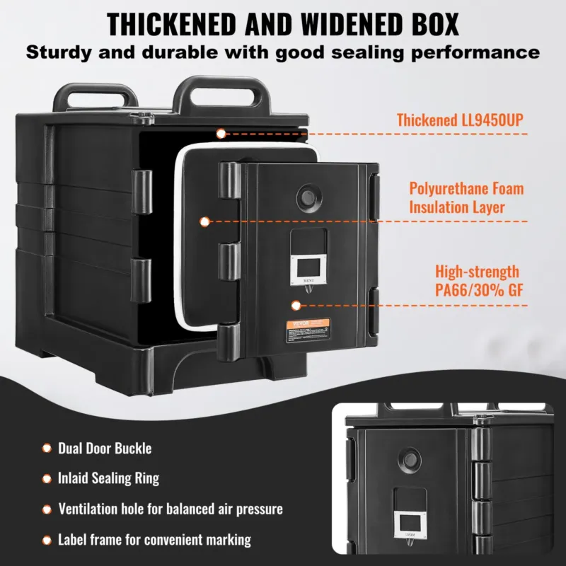 Termokast toidu transpordiks 76,7 L, 2 tk