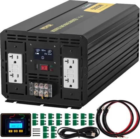 Toiteinverter modifitseeritud siinuslaine inverter 5000W DC 12V AC