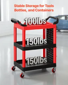 Tööriistakäru, 136 kg, 3 tasandit — pilt 3