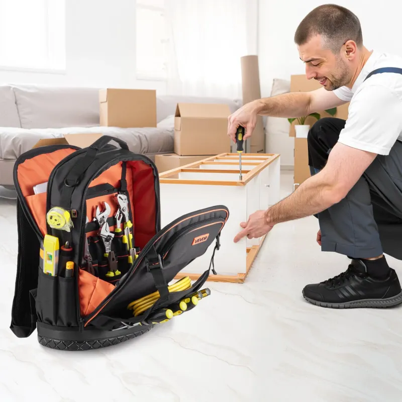 Tööriistakott tööriistadega, 37,0 x 19,5 x 52,0 cm, 31,8 kg