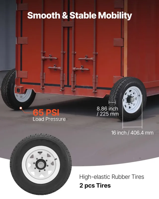 Transpordikonteineri rataste 8-küünisega rataste komplekt, 6 m, 3992 kg