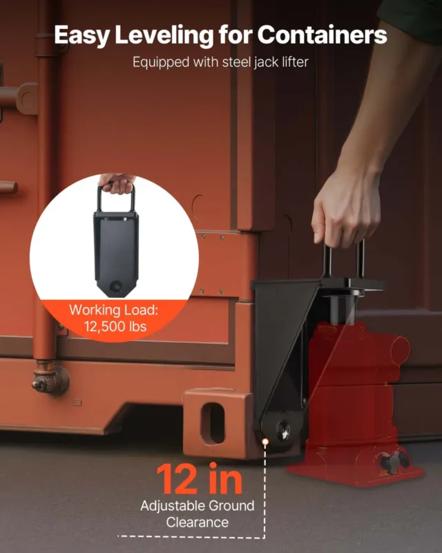 Transpordikonteineri rataste 8-küünisega rataste komplekt, 6 m, 3992 kg