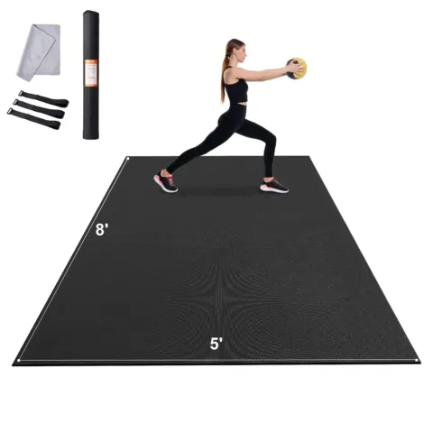 Treeningmatt libisemiskindel joogamatt jõusaali fitness pilate, 2,4 x 1,5 m, 2800 g