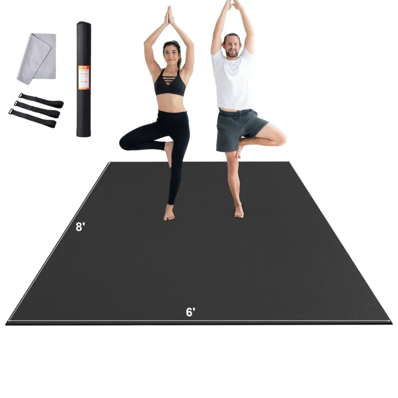Treeningmatt libisemiskindel joogamatt jõusaali fitness pilate, 2,4 x 1,8 m, 2800 g