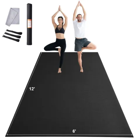 Treeningmatt libisemiskindel joogamatt jõusaali fitness pilate, 3,7 x 1,8 m, 2800 g