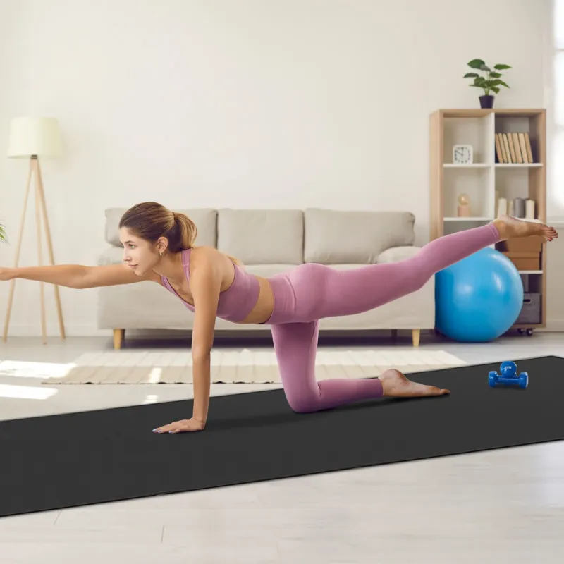 Treeningmatt libisemiskindel joogamatt jõusaali fitness pilate, 3,7 x 1,8 m, 2800 g