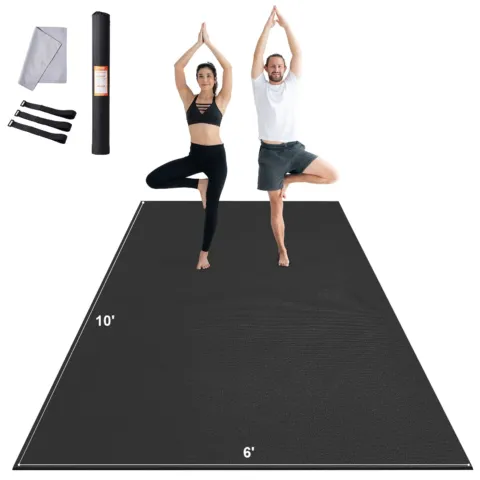 Treeningmatt libisemiskindel joogamatt jõusaali fitness pilate, 3 x 1,8 m, 2800 g