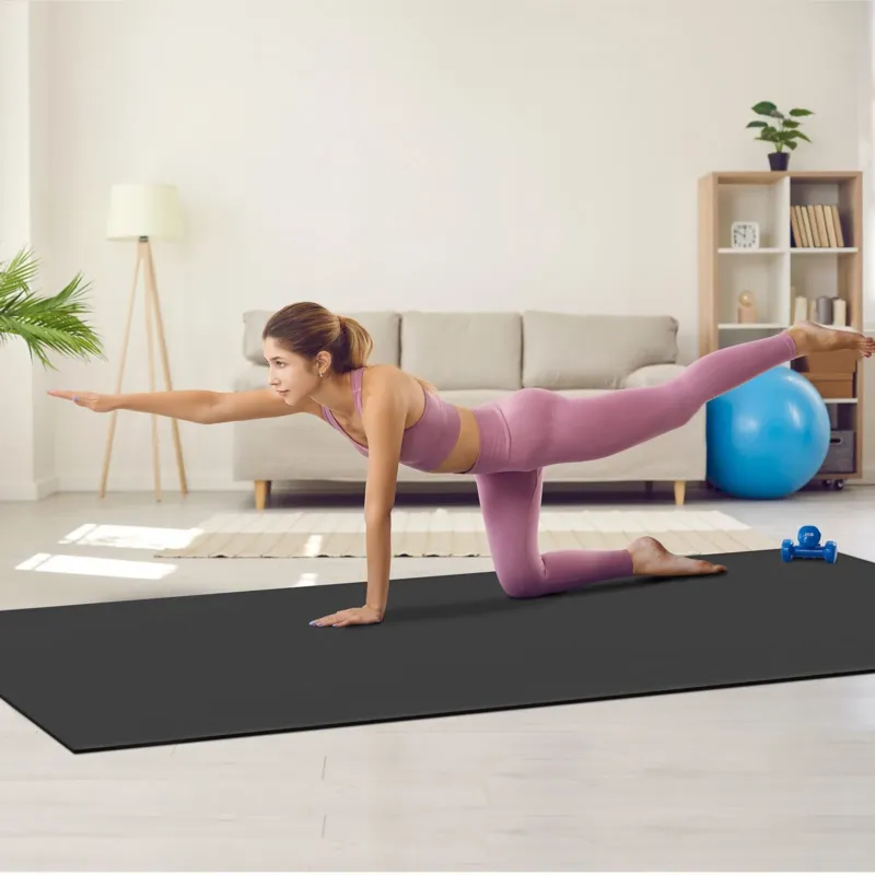 Treeningmatt libisemiskindel joogamatt jõusaali fitness pilate, 3 x 1,8 m, 2800 g