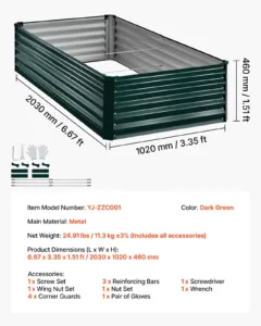 Tsingitud kõrgpeenar, 2030 x 1020 x 460 mm, 2,03 x 1,02 x 0,46 m — pilt 7