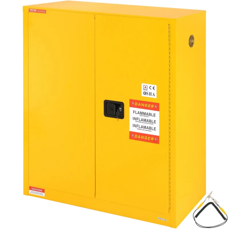 Tuleohtlike ainete ohutuskapp, 128,7 L, 1095 x 460 x 1273 mm
