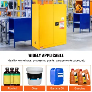 Tuleohtlike ainete ohutuskapp, 128,7 L, 1095 x 460 x 1273 mm — pilt 7