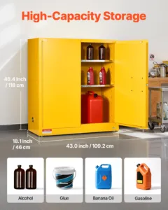 Tuleohtlike materjalide kapp, 109,2 x 46 x 118 cm, 110 L — pilt 3