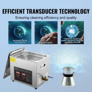 Ultrasonic Cleaner with Digital Timer & Heater, 10 L — pilt 3