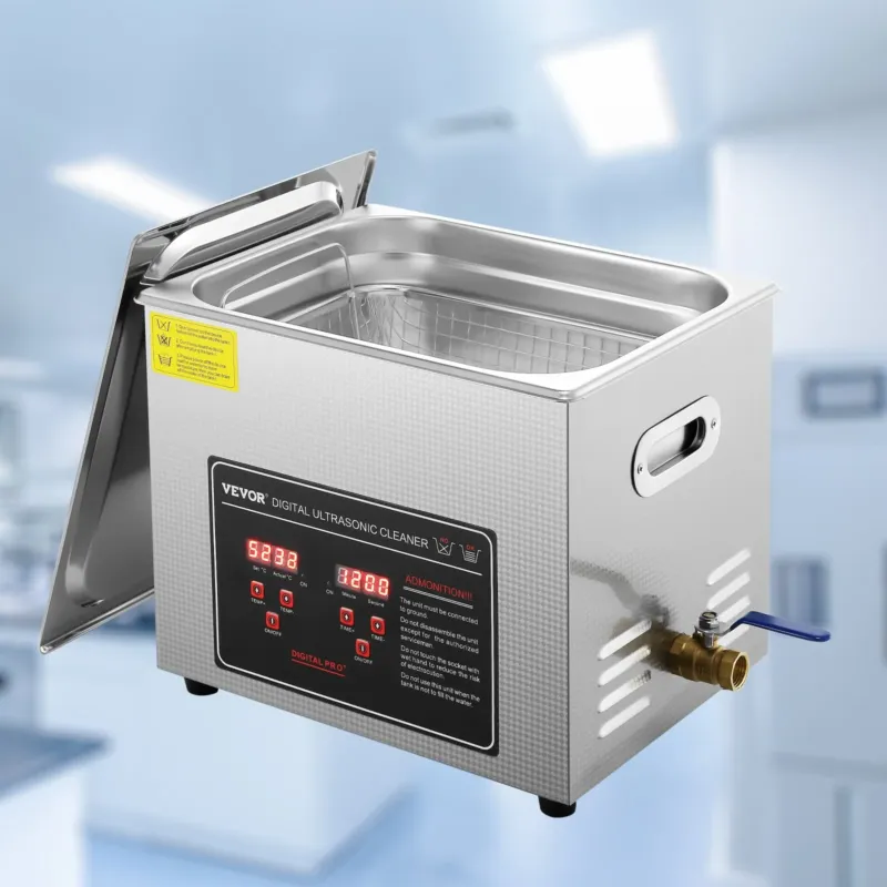 Ultrahelipuhasti digitaalse taimeri ja küttekehaga, 10 L, 350 W