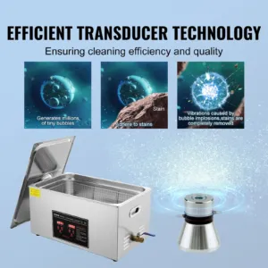 Ultrasonic Cleaner with Digital Timer & Heater, 22 L — pilt 3