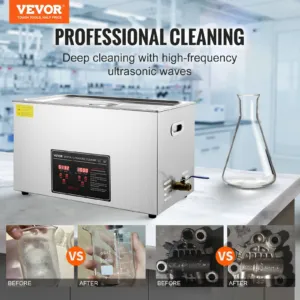 Ultrasonic Cleaner with Digital Timer & Heater, 30 L — pilt 2