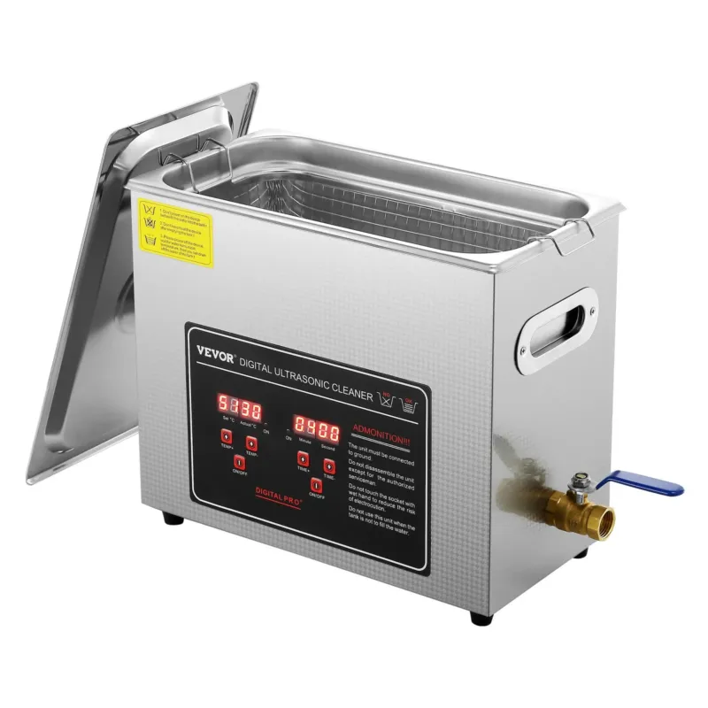 Ultrahelipuhasti digitaalse taimeri ja küttekehaga, 6 L, 350 W