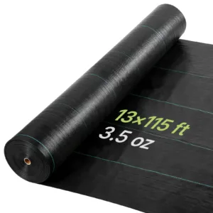 Umbrohutõkkekangas, 3,96 x 35,1 m, 99,2 g — pilt 1