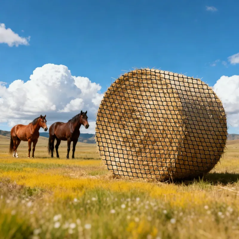 Ümmargune heinavõrk heinapallideks, 1,5 x 1,5 x 1,5 m, 42 x 42 mm