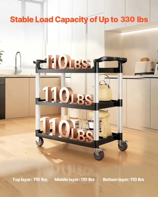 Universaalkäru, 227 kg, 3 tasandit
