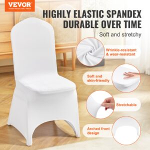 VEVOR Venivast spandexist kokkupandavad toolikatted, 100 tk, valge, 45 kg — pilt 2