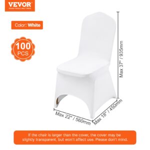 VEVOR Venivast spandexist kokkupandavad toolikatted, 100 tk, valge, 45 kg — pilt 7