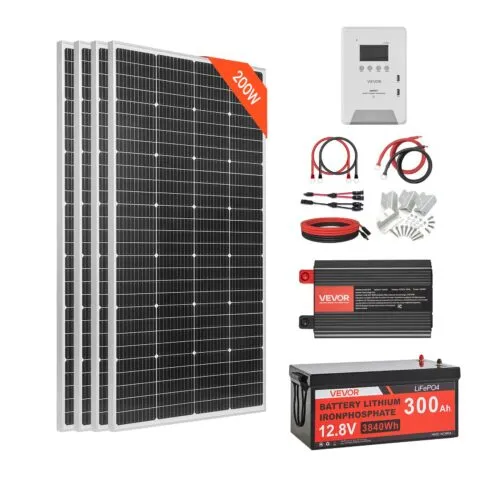 800W 12V täielik päikeseenergia komplekt, 800 W