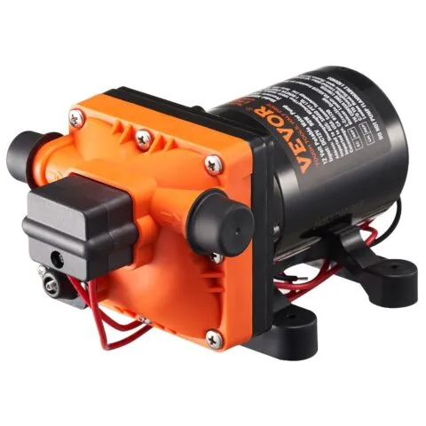 VEVOR 12V membraanpump, 11,36 L, 12,7 mm, 210×128×110 mm