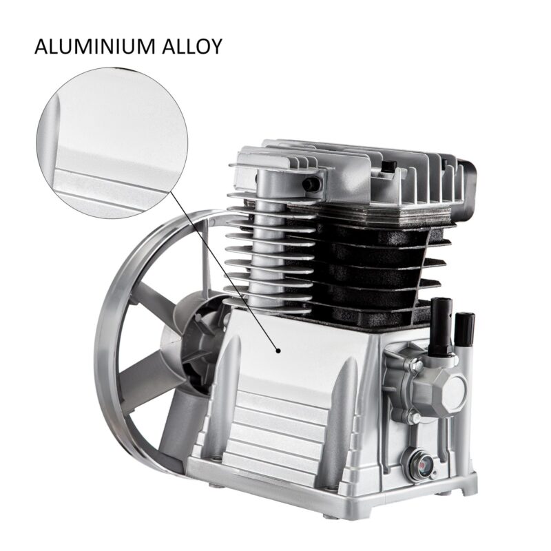 Uus tööstuslik kahesilindriline õhukompressoripump, 2,2 kW