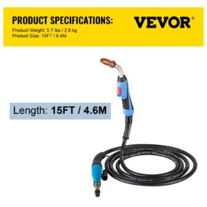 MIG keevituspüstol 250 A 4,57 m, 0,89 mm — pilt 7
