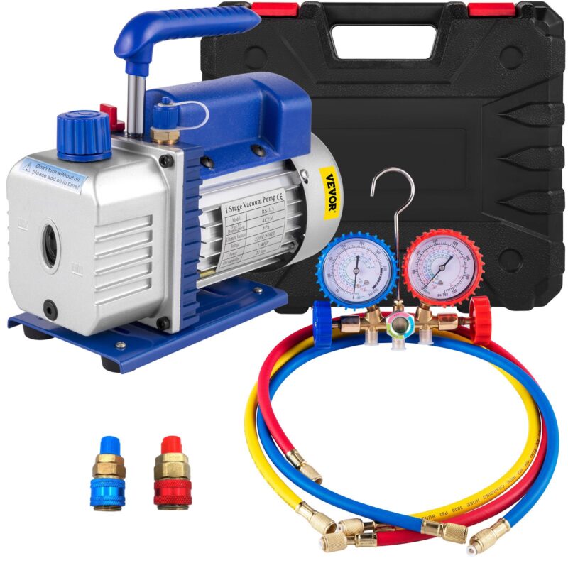 113 L/min(4CFM) 246W(1/3HP) Vacuum Pump ac vacuum pump aircon vacuum pump vacuum chamber