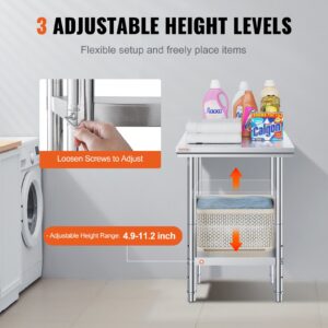 Roostevabast terasest ettevalmistuslaud, 318 kg, 61,0 x 61,0 x 78,7 cm — pilt 5