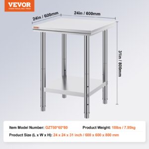 Roostevabast terasest ettevalmistuslaud, 318 kg, 61,0 x 61,0 x 78,7 cm — pilt 7